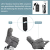 Riser Power Lift Chair Fabric Electric Recliner Chair Armchair Grey