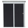 5x3ft Garden Storage Shed Bike Tools with Lockable Door,Sloped Roof, Inner Shelf