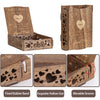 3D Wood Retro Wedding Guest Book Heart Shape Frame DIY Box W/88 Signature Heart