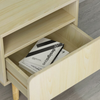 Bedside Table With Drawer Nightstand Storage Furniture Wooden Cabinets Bedroom
