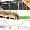 200cm Circle Golden Hoop Metal Wedding Arch Frame Balloon Flower Stand Backdrop