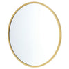 Industrial Gold Round Wall Mirror 20in Home Bathroom Wall Mounted Vanity Decor