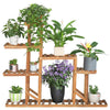 Extra Large Bottom Shelf Wooden Plant Stand Gardening Pots Holder Shelf Window
