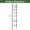 Over The Door Pantry Rack Adjustable Hanging Organizer Behind Door Rack 6 Basket