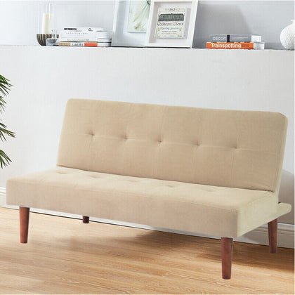 Compact Small Couch Click-Clack Sofabed Kid Recliner Sofa Padded Settee Loveseat