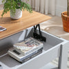 Coffee Table With Storage Lift Top Up Drawer Shelf Wooden Living Room Furniture