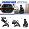Baby Pushchair Foldable Baby Travel Stroller Buggy w/Lockable Wheel Lightweight
