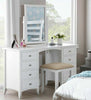White Dressing Table Desk Vanity Table 8 Drawer Wooden EDWARD HOPPER Furniture