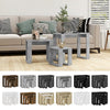 3x Nesting Tables Engineered Wood End Side Nest of Table Multi Colours vidaXL