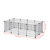 12/24/36 Panels Pet Cage Metal Playpen Dog Cat Rabbit Play Pen Wire Run Fence UK