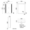 Bathroom Mirror Cabinet 500x700mm with LED Light Demister Shaver Socket