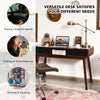 Wooden Computer Desk PC Laptop Table Writing Study Workstation with 2 Drawers