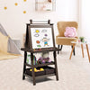 3 in 1 Kids Art Easel Double-Sided Blackboard Magnetic Whiteboard W/ Paper Roll
