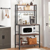 5-Tier Kitchen Bakers Rack Storage Cabinet Microwave Oven Stand Shelves Pantry