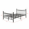 Panana 4ft Small Double & 4ft 6 Double Classic Metal Bed Frames in Black/White