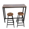 Pub Kitchen Height Bar Table Stool Dining Bistro Combination 1 Table+ 2 Chairs