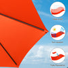4.6M Patio Double-Sided Umbrella Parasol Outdoor Extra Large Crank Sunshade