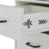 Rolling Office Filing Cabinet File Storage Sideboard Shelf Drawers Lock White