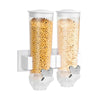 Double Cereal Dispenser Wall Mounted Large Capacity Storage Container Kitchen UK