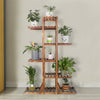 6 Tiers Wooden Plant Stand Flower Pot Rack Shelf Garden Display Home Decor
