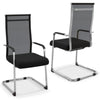 2 PCS Office Guest Chairs Meeting Room Conference Chair w/ Metal Sled Base