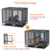 Extra Large Dog Crate Pet Cage Rabbit Hen House & Removable Metal Divider 51.5"