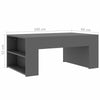 Wooden Coffee Tea Table Modern W/Side Shelf Storage Living Room Home Furniture