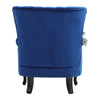 Wingback Armchair High Back Chair Lounge Sofa Living Room Upholstery Velvet Blue