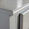 Stylish Grey Painted Wooden 3 Drawer Hallway Console Table Side Desk Undershelf