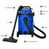 3 in 1 Wet and Dry Vacuum Cleaner 25L Handheld Suction Home Garage Cleaner Blue