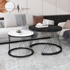 Nesting Tables Round Set Of 2 Coffee Tables Side Table End Table for Living Room