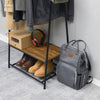 Mondeer Clothes Rail Rack Garment Hanging Coat Display Stand Shoe Storage Shelf