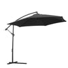 3M Banana Parasol Cantilever Umbrella Adjustable Garden Ourdoor Patio w/ Base
