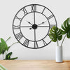 40/60/78cm Roman Numerals Skeleton Wall Clock Big Giant Open Face Round Home