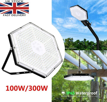 Super Bright LED Garage Light Honeycomb Ceiling Fixture Lights Workshop Lamp