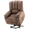 Armchair Electric Massage Power Lift Recliner Chair Single Sofa Brown Fabric