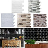 3D WATERPROOF WALLPAPER BATHROOM KITCHEN MOSAIC TILE WALL STICKER SELF-ADHESIVE