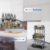 3 Tier Herbs Spice Rack Jars Organiser Cabinet Kitchen Storage Shelf Holder