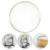 XL Round Wall Mounted Bathroom Mirror Makeup Dressing Mirror Brushed Metal Frame