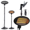 2KW Electric Quartz Outdoor Free Standing Garden Patio Heater Quartz Warmer NEW
