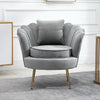 Oyster Velvet Accent Armchair Sofa Chair Footstool Available Lounge Living Room