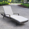 2M Backrest Adjustable Rattan Sun Lounger Recliner Chair Day Bed Chair w/Cushion