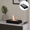 Tabletop Portable Bio Ethanol Fireplace Glass Top Burner In/Outdoor Fire Burner