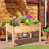 UK City Garden Raised Bed Elevated Flower Vegetable Grow Planter Box Seed Soil