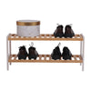 100% Bamboo Shoe Rack Bench, Shoe Storage, 2-Layer Multi-Function