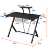 Gaming Computer Desk Ergonomic Racing Table Workstation W/Adjustable PC Support