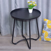 49x42cm Side Table Round Metal Coffee Table for Living Room Decorative Furniture