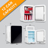 10L Mini Fridge Portable Refrigerator Cooler and Warmer Food Drinks Car Bedroom