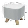 Small Square/Round Footstool Pouffe Sofa Stool Chair Velvet Fabric Padded Seat