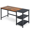 Industrial Computer Desk Wide Laptop Table Writing Workstation Adjustable Shelf
